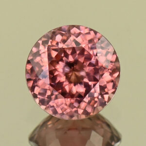 RoseZircon round 8.0mm 2.86cts H zn8131
