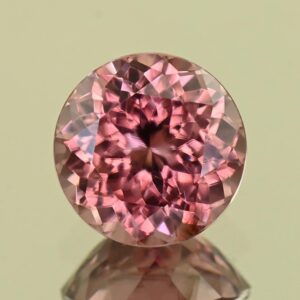 RoseZircon round 8.5mm 3.45cts H zn8134