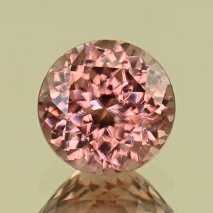 RoseZircon round 9.0mm 4.26cts H zn8140