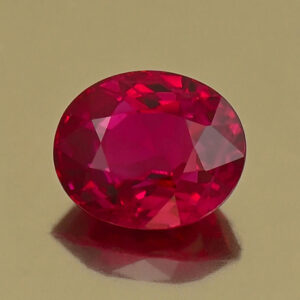 Ruby oval 7.34x6.12x4.20mm 1.66cts H ru147 a