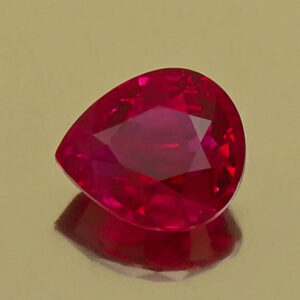Ruby pear 7.19x6.32x4.19mm 1.61cts H ru155 a