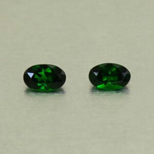 ChromeTourmaline oval pair 5.5x3.5mm 0.56cts N ct711