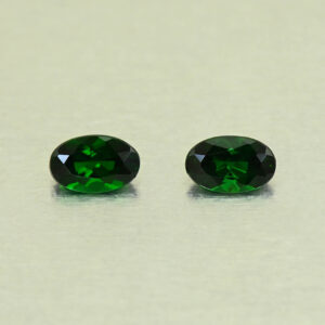 ChromeTourmaline oval pair 5.5x3.5mm 0.57cts N ct712