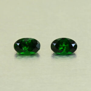 ChromeTourmaline oval pair 5.5x3.5mm 0.58cts N ct714