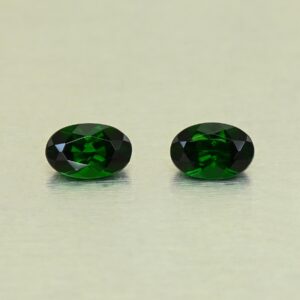 ChromeTourmaline oval pair 6.0x4.0mm 0.75cts N ct716
