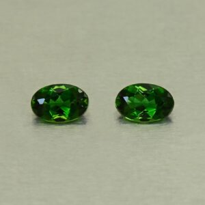 ChromeTourmaline oval pair 6.0x4.0mm 0.75cts N ct717