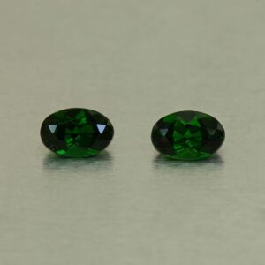 ChromeTourmaline oval pair 6.0x4.0mm 0.81cts N ct722