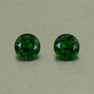 ChromeTourmaline round pair 4.0mm 0.42cts N ct728