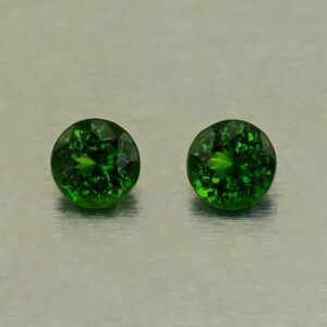 ChromeTourmaline round pair 4.0mm 0.47cts N ct733