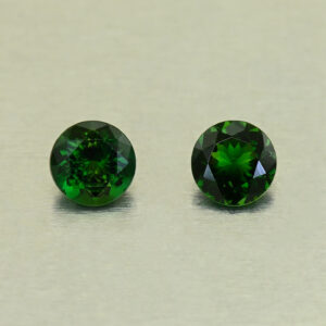 ChromeTourmaline round pair 5.0mm 0.83cts N ct736