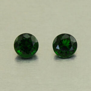 ChromeTourmaline round pair 5.0mm 0.87cts N ct738