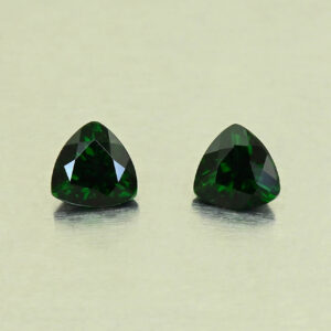 ChromeTourmaline trill pair 5.0mm 0.84cts N ct746