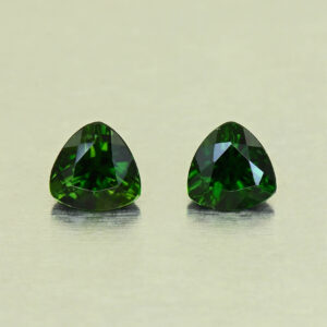 ChromeTourmaline trill pair 5.0mm 0.86cts N ct747