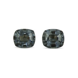 GreySpinel cush pair 6.0x5.2mm 1.75cts N sp680 sh