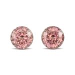 RoseZircon round pair 6.5mm 2.96cts H zn6082 sh