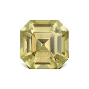YellowZircon sq eme cut 7.4mm 2.90cts H zn5877 sh