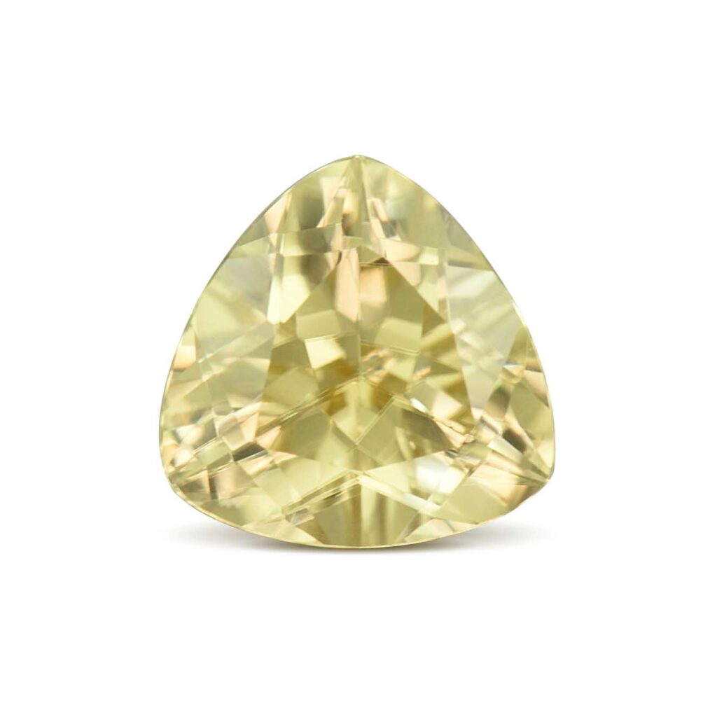 YellowZircon trill 8.2mm 2.54cts H zn5323 sh
